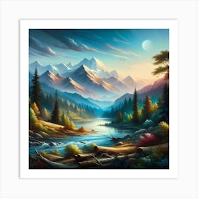 Mountain Landscape 6 Art Print