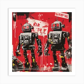 Robots 2 Art Print