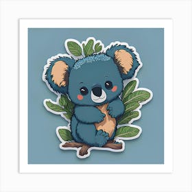 Koala Sticker 6 Art Print