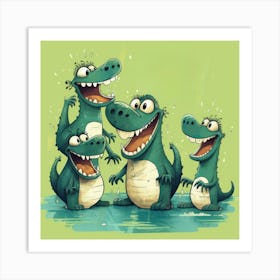 Alligators 3 Art Print