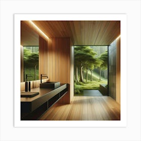 Bathroom With A View Art Print