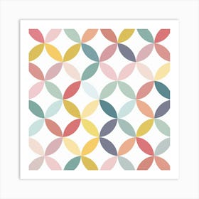 Abstract Geometric Circles Art Print