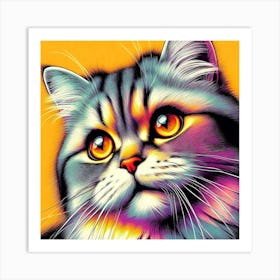 Feline Creative Cat Illustration 75 1 Art Print