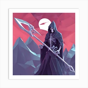 Death's Moon Art Print