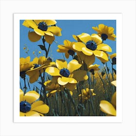 Yellow Flowers 5 Art Print