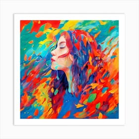 Abstract Of A Woman Art Print