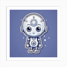 Cute Robot 4 Art Print