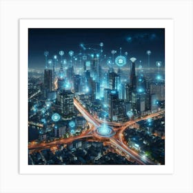 Futuristic Cityscape 27 Art Print