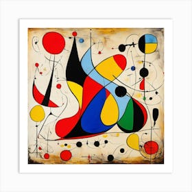 surrealist painting abstract Art Print