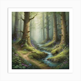 Walk In The Woods 1 Art Print