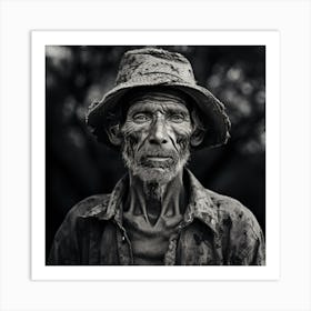 Portrait Of An Old Man 3 Art Print