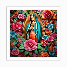 Virgin Of Guadalupe 3 Art Print