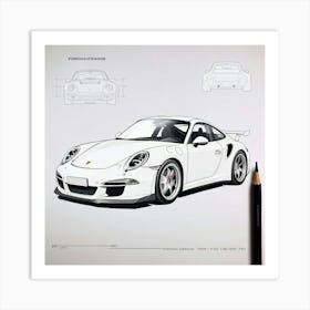 Porsche 911 Gt3 5 Art Print