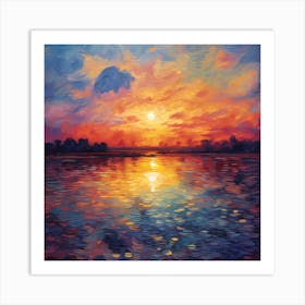 Serenade of Impressionist Hues Art Print