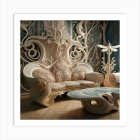 Fairy Tale Living Room Art Print