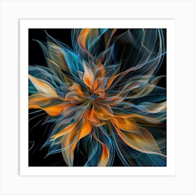 Abstract Flower 21 Art Print