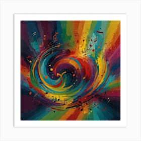 Abstract Representation Of A Musical Composition 1 Art Print