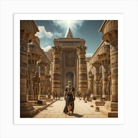 Egyptian Temple 2 Art Print