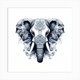 Elephant Series Artjuice By Csaba Fikker 018 Art Print