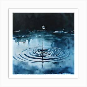 Water Drop Art Print