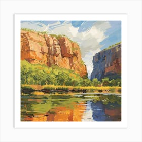 River In The Desert Art Print