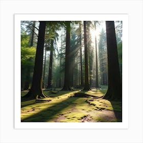 Mossy Forest 11 Art Print