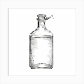Bottle Of Water Art Print