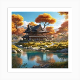 Asian Village Art Print