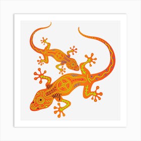 Lizards Reptiles Animals Wildlife Art Print