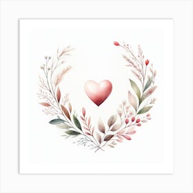Love and Heart Valentine's Day 7 Art Print