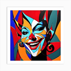 Harlequin Female Art Print