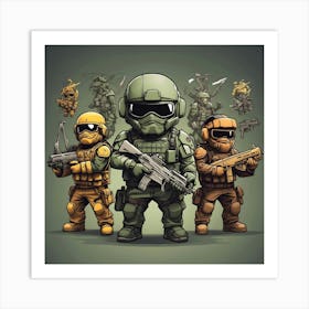 Scouts And Soldiers Art Print