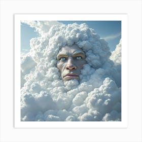 Man In The Clouds Art Print