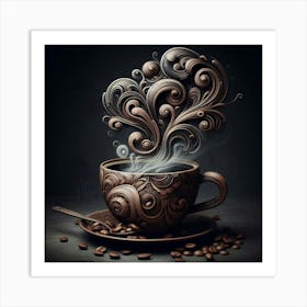 Coffee Art 15 Art Print