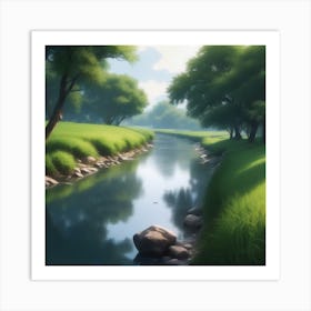 River In The Grass 26 Art Print