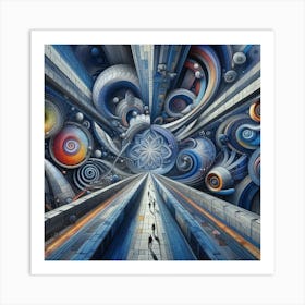 Futuristic City 20 Art Print