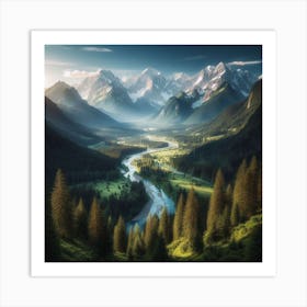 Landscape Painting Art Print