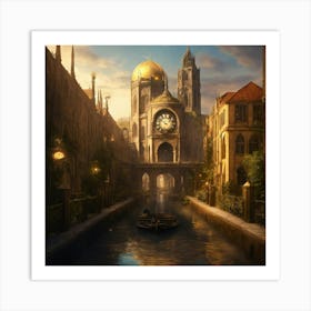 A Small Fantasy City With A Massive Gothic Inspire (8) 2024 05 03t235038 Art Print