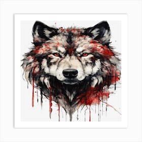 Wolf Painting 2 Art Print