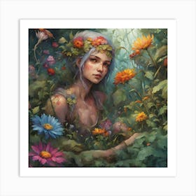 Fairy In The Forest Art Print