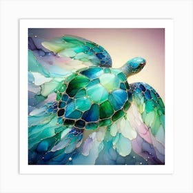 A crystal turtle 2 Art Print