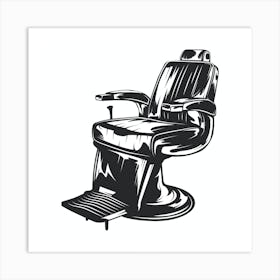 Barber Chair Art Print