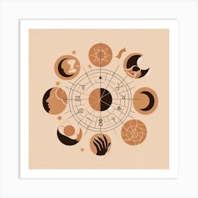 astrology minimalist 3 Art Print