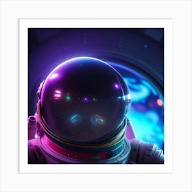 Space Astronaut Art Print