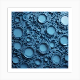 Blue Circles Art Print