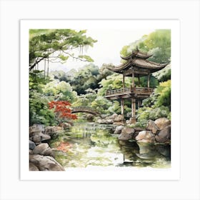 Japanese Gardens 2 Art Print