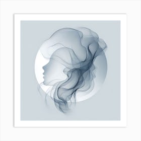 Abstract Portrait Of A Woman 3 Art Print