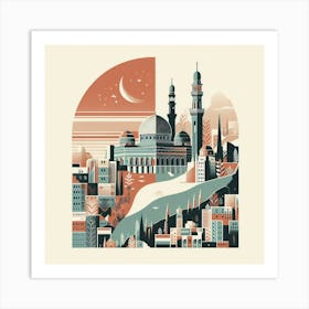 Islamic City Jerusalem 1 Art Print