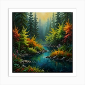 Autumn In The Forest 1 Art Print