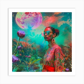 Psychedelic Woman 4 Art Print